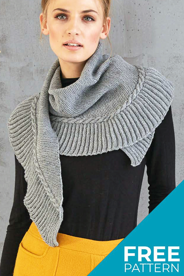 Free Knitting Pattern for Cable Wrap