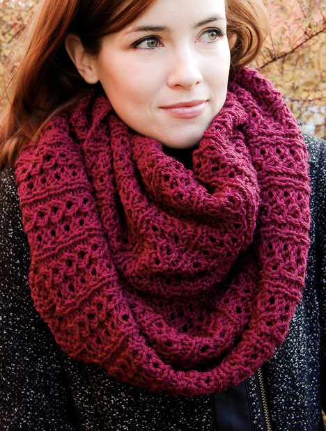 Free Knitting Pattern for Stockholm Infinity Scarf