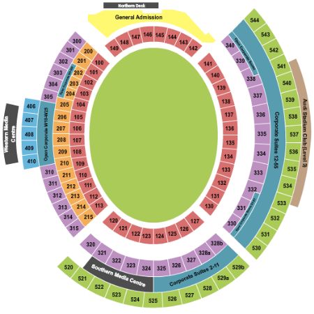 Adelaide Oval Map