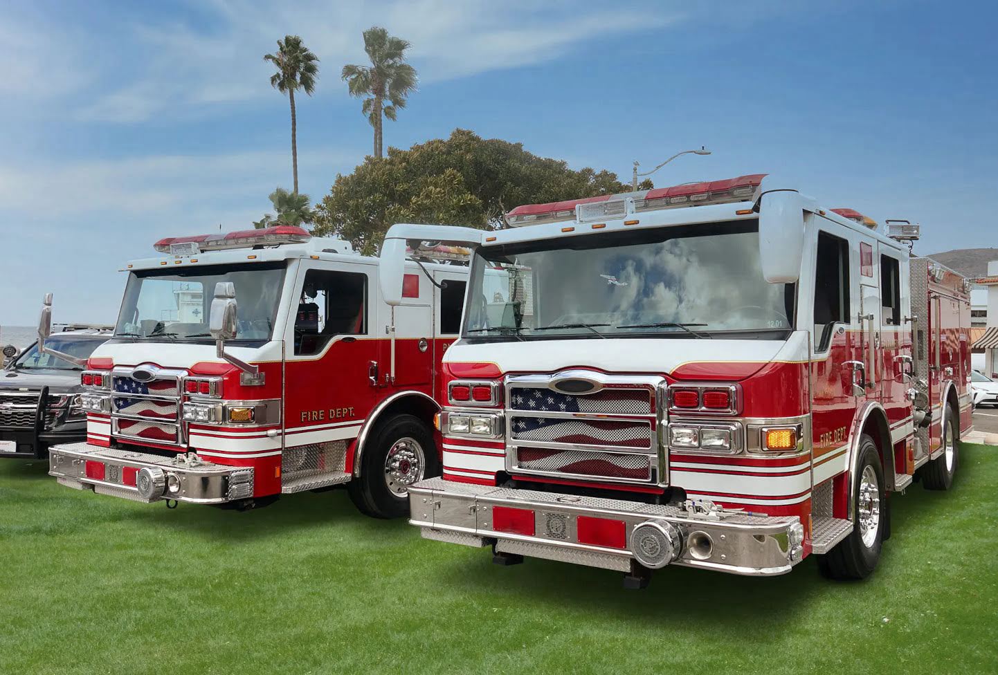 Firetrucks Grass 1442X976