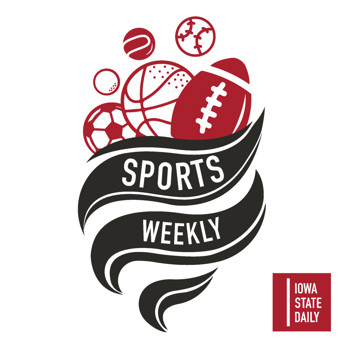 The Iowa State Daily Sports Weekly Podcast. Graphic created by Emma Wilson/Model Farm