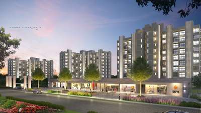 1040 Sqft 3 BHK Flat for sale in Enerrgia Skyi Star Towers | Bhukum ...