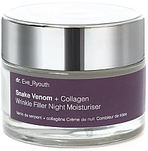 Krem do twarzy na noc Dr. Eve_Ryouth Snake Venom + Collagen Wrinkle Filler Night Moisturiser