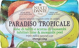 Naturalne mydło energizujące w kostce Limonka i limeta Nesti Dante Paradiso Tropicale Energizing