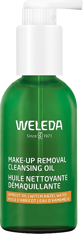 Hydrofilowy olejek do demakijażu z organicznym oczarem wirginijskim do skóry suchej i wrażliwej - Weleda Make-Up Removal Cleansing Oil