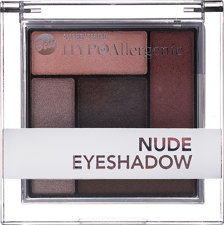 Hypoalergiczne satynowo-kremowe cienie do powiek - Bell Hypoallergenic Nude Eyeshadow