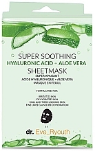 Maska tkaninowa z kwasem hialuronowym i aloesem Dr. Eve_Ryouth Super Soothing Hyaluronic Acid+Aloe Vera Mask