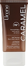 Samoopalający krem-serum do twarzy Caramel Lirene Perfect Tan Self-Tanning Cream-Serum