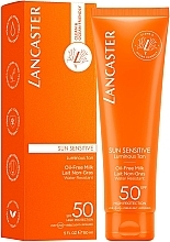 Bezolejowe mleczko do opalania SPF50 Lancaster Sun Sensitive Oil Free Milk SPF50