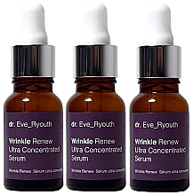 Zestaw serum do twarzy Dr. Eve_Ryouth Wrinkle Renew Ultra Concentrated Serum (serum/3x15ml)