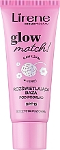 Lirene Glow Match! Illuminating Primer Foundation SPF15 Rozświetlająca baza pod podkład SPF 15