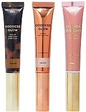 Zestaw Revolution Pro Cream Wand Trio Medium (bronz/15ml + highlighter/15ml + blush/12ml)