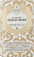 Luksusowe mydło w kostce Złoty liść Nesti Dante Luxury Gold Soap 24k