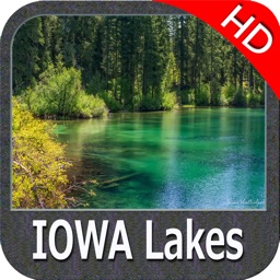 IOWA Lakes HD GPS tracker fishing spot Map offline