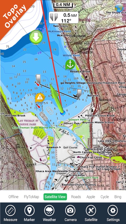 IOWA Lakes HD GPS tracker fishing spot Map offline