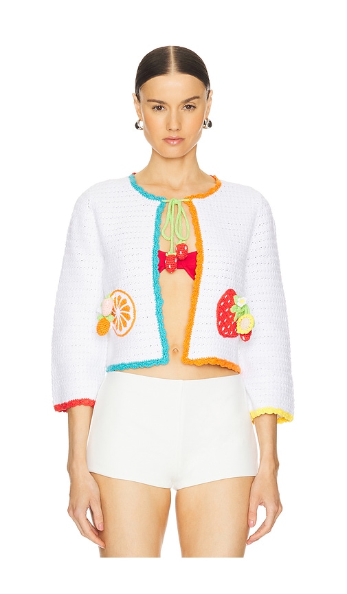 ALICE AND OLIVIA ANDERSON TIE CARDI 