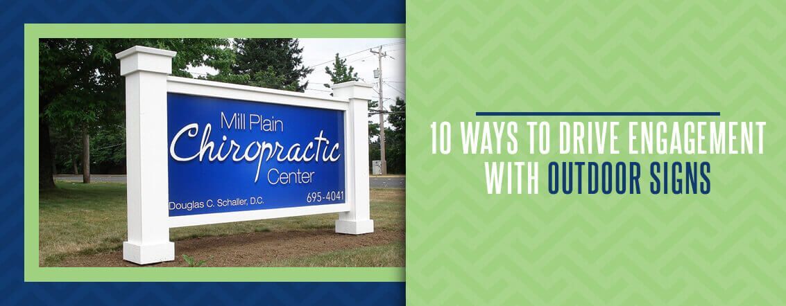 drive engagement with outdoor signs