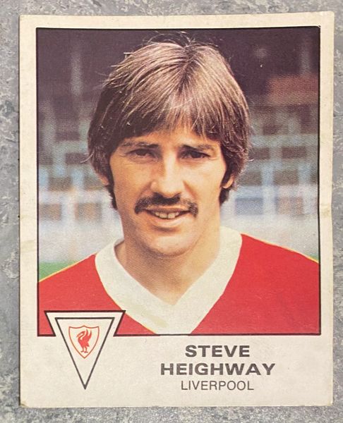 1980 ORIGINAL UNUSED PANINI FOOTBALL 80 STICKER STEVE HEIGHWAY LIVERPOOL 202