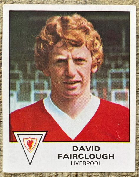 1980 ORIGINAL UNUSED PANINI FOOTBALL 80 STICKER DAVID FAIRCLOUGH LIVERPOOL 204