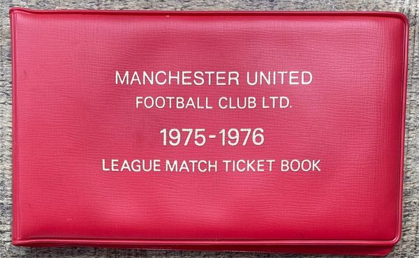 1975/76 ORIGINAL DIVISION ONE SEASON TICKET MANCHESTER UNITED