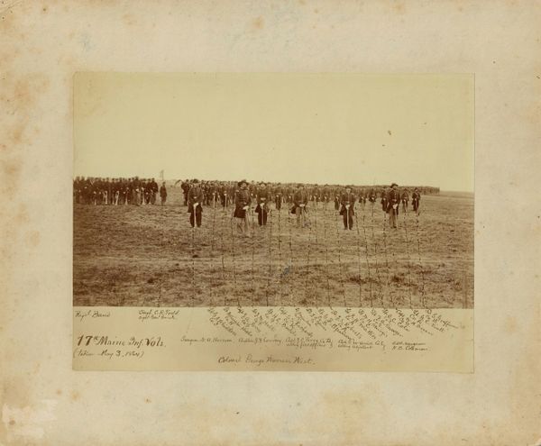 Awesome Album Photograph of the 17th Maine Infantry a Hard Fought Regiment in the Civil War!