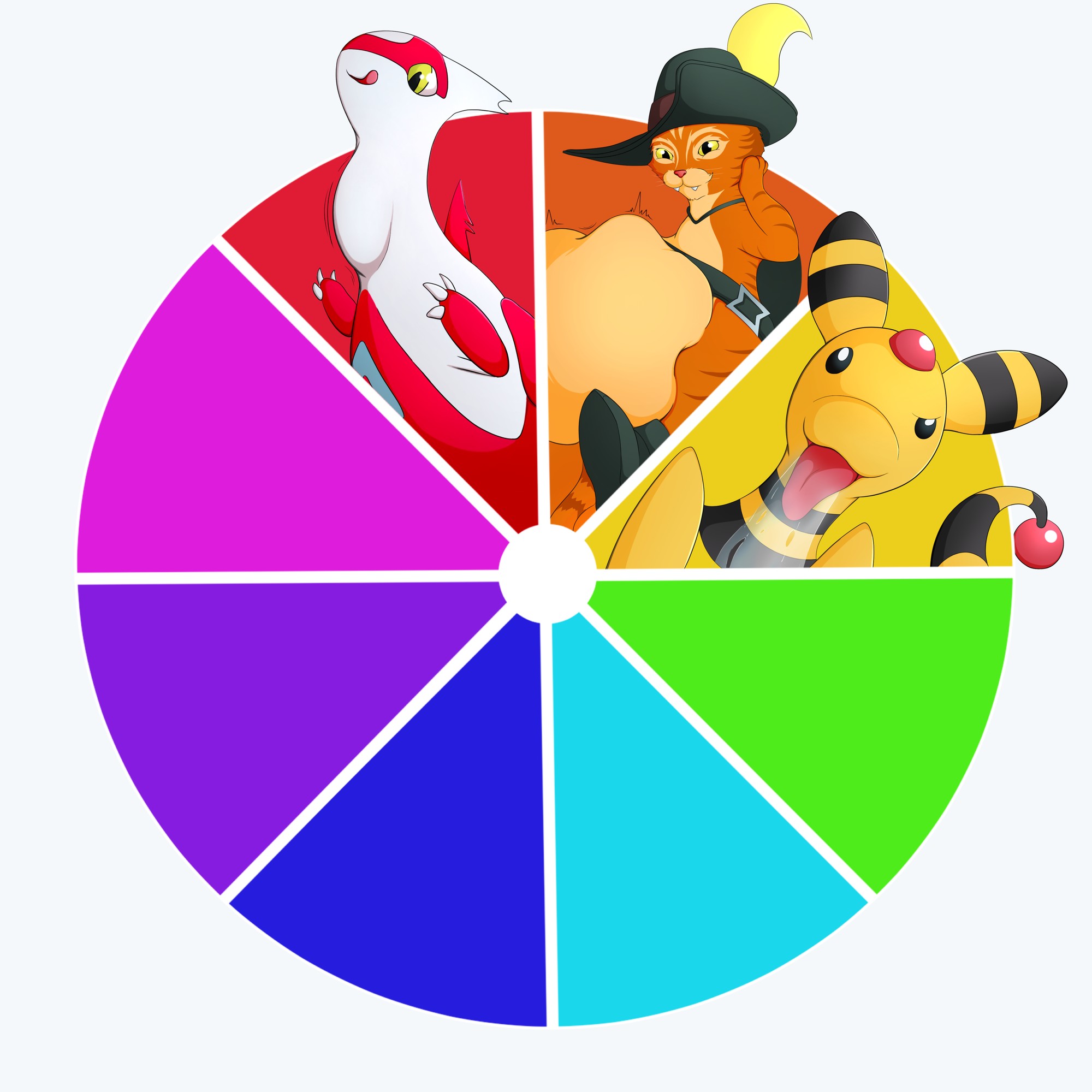 Twitter Color Wheel Vore - By @weisyr on Itaku