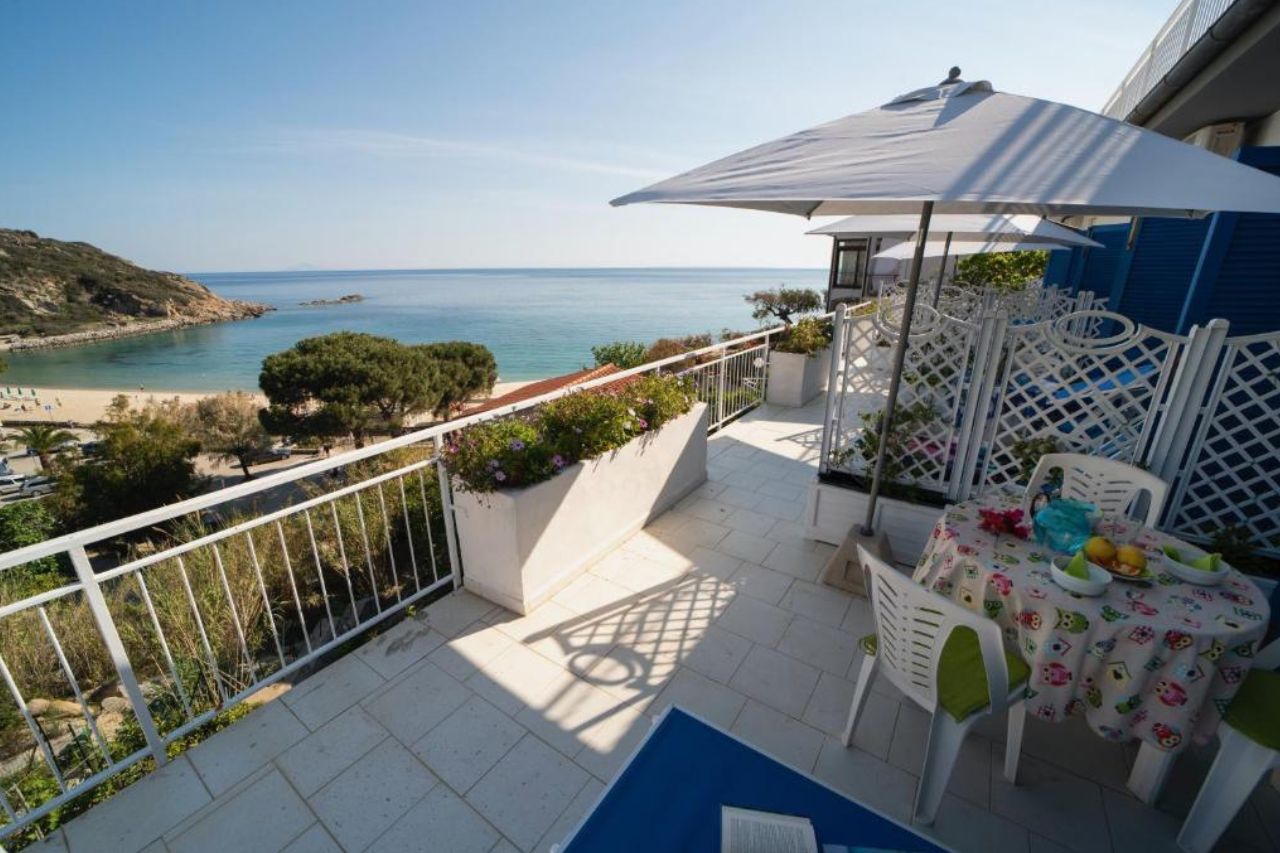 Overlooking sea view from terrace of the Le sirene