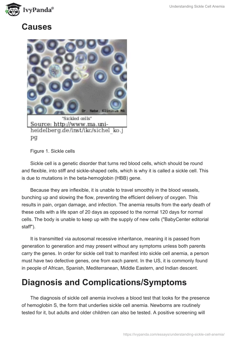 Understanding Sickle Cell Anemia. Page 2