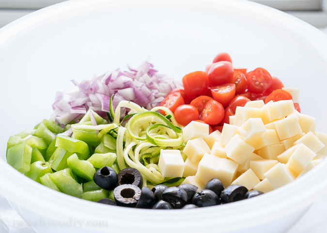 Antipasto Zoodle Salad