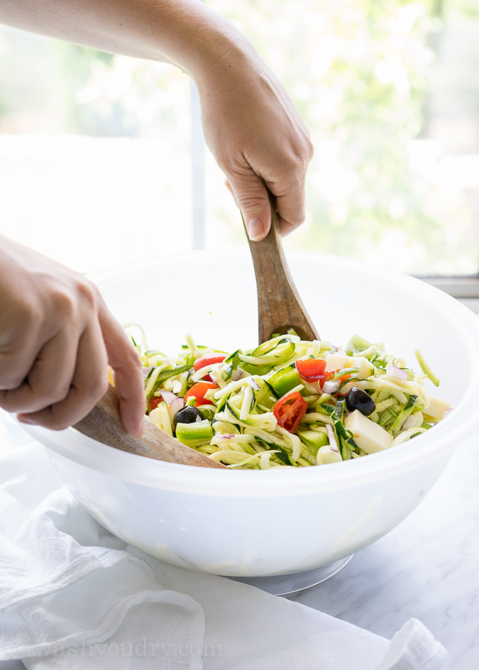 Antipasto Zoodle Salad