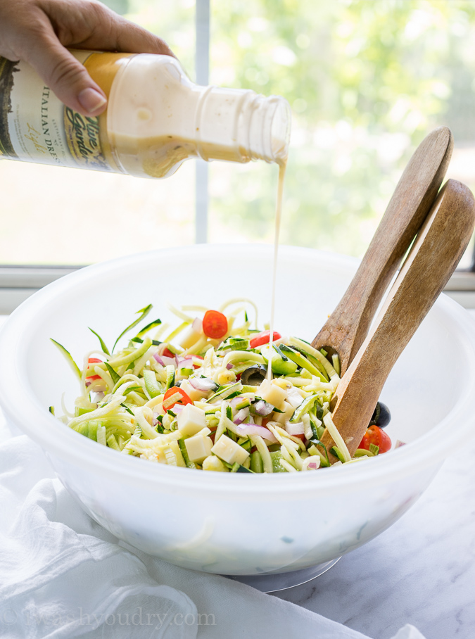 Antipasto Zoodle Salad