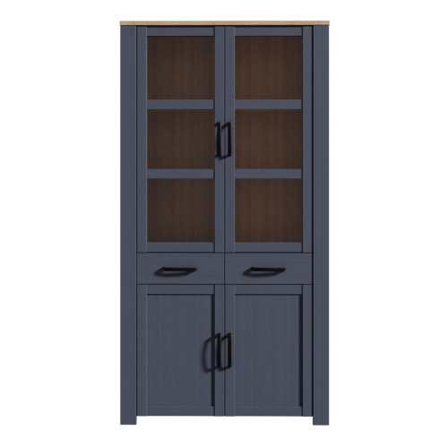 Boho-Display-Cabinet-4-Door-Navy-1.jpg IW Furniture | Free Delivery