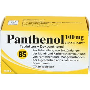 PANTHENOL 100 mg Jenapharm Tabletten