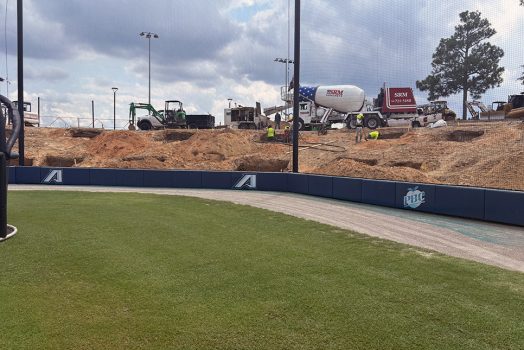 Baseball stadium construction