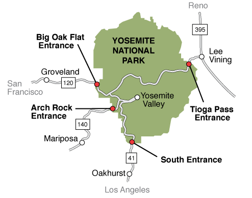 Yosemite Map