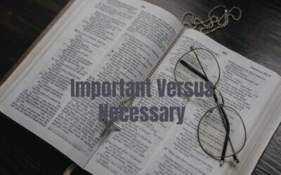 Important Versus Necessary