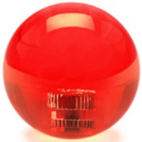 KDiT red 35mm transparent balltop