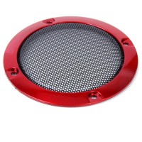 Grille de haut-parleur rouge 95 mm