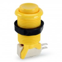 Bouton Suzo Happ Concave - Jaune