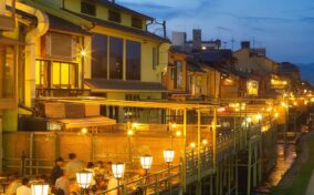 Kamogawa River in Kyoto = Shutterstock 1