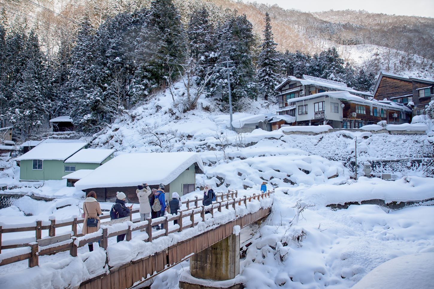 Sightseeing scenery that simply shows the weather in Nagano in January5