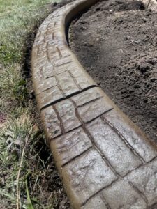 castle stone slanted curbing style