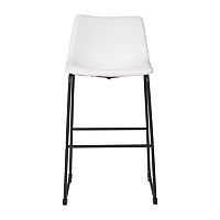 Signature Design by Ashley Collins 2-pc. Upholstered Bar Stool, One Size, White