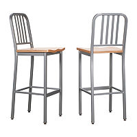 Ellery Kitchen And Dinning Room Collection 2-pc. Bar Stool, One Size, Silver