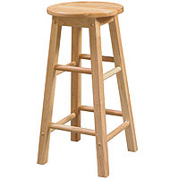 Woodlands Barstool, One Size, Brown