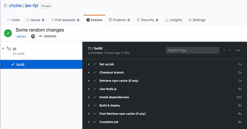 Add a new secret in GitHub repo > Settings > Secrets