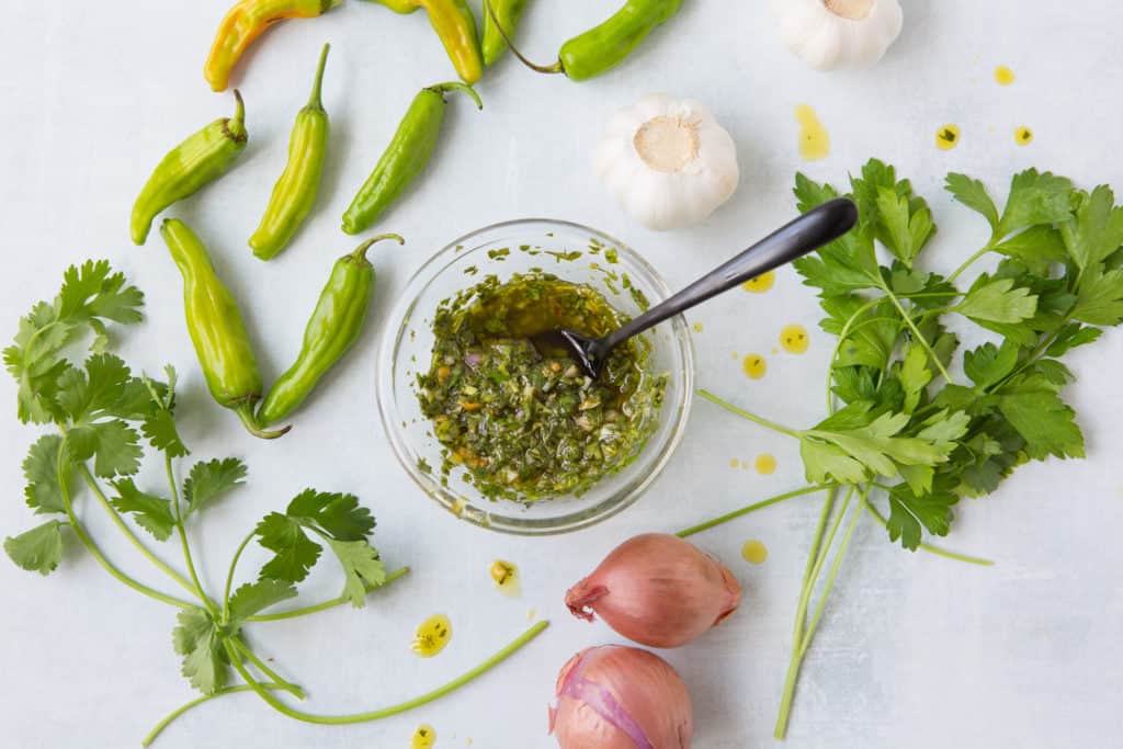 How to make Chimichurri - chimichurri ingredeints