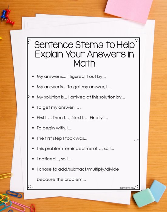 Explaining math answers can be tricky for students. Read this post for practical tips, ideas, and strategies to get your students explaining answers in math.