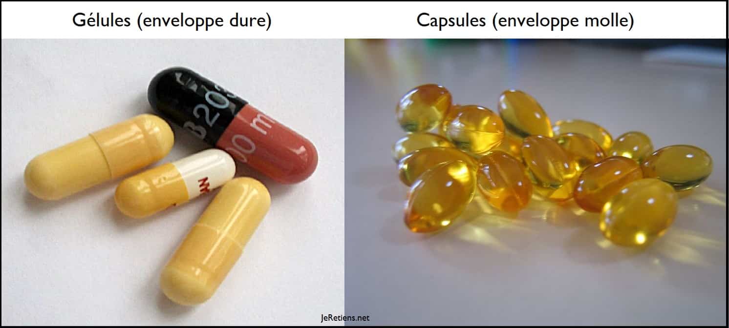 Quelle est la différence entre une gélule et une capsule ?