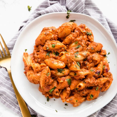 Creamy Tomato Pasta with Cashew Cream (Vegan) - Jessica in the Kitchen